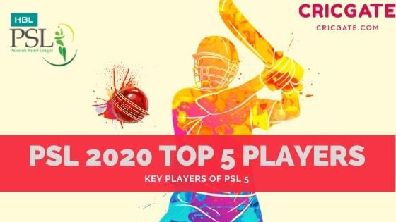 PSL 2020 Top 5 Players