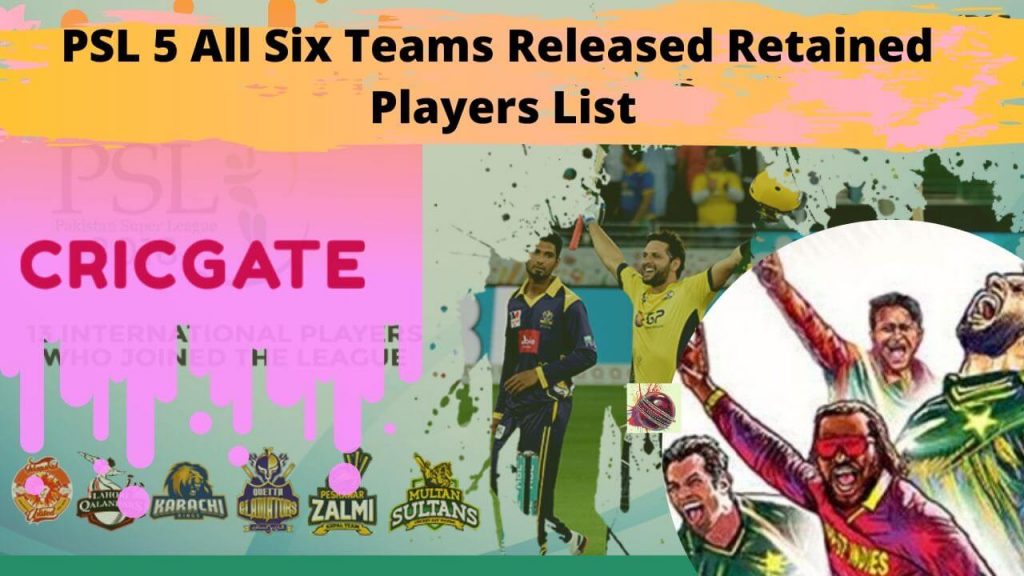 PSL 5 Retained Players
