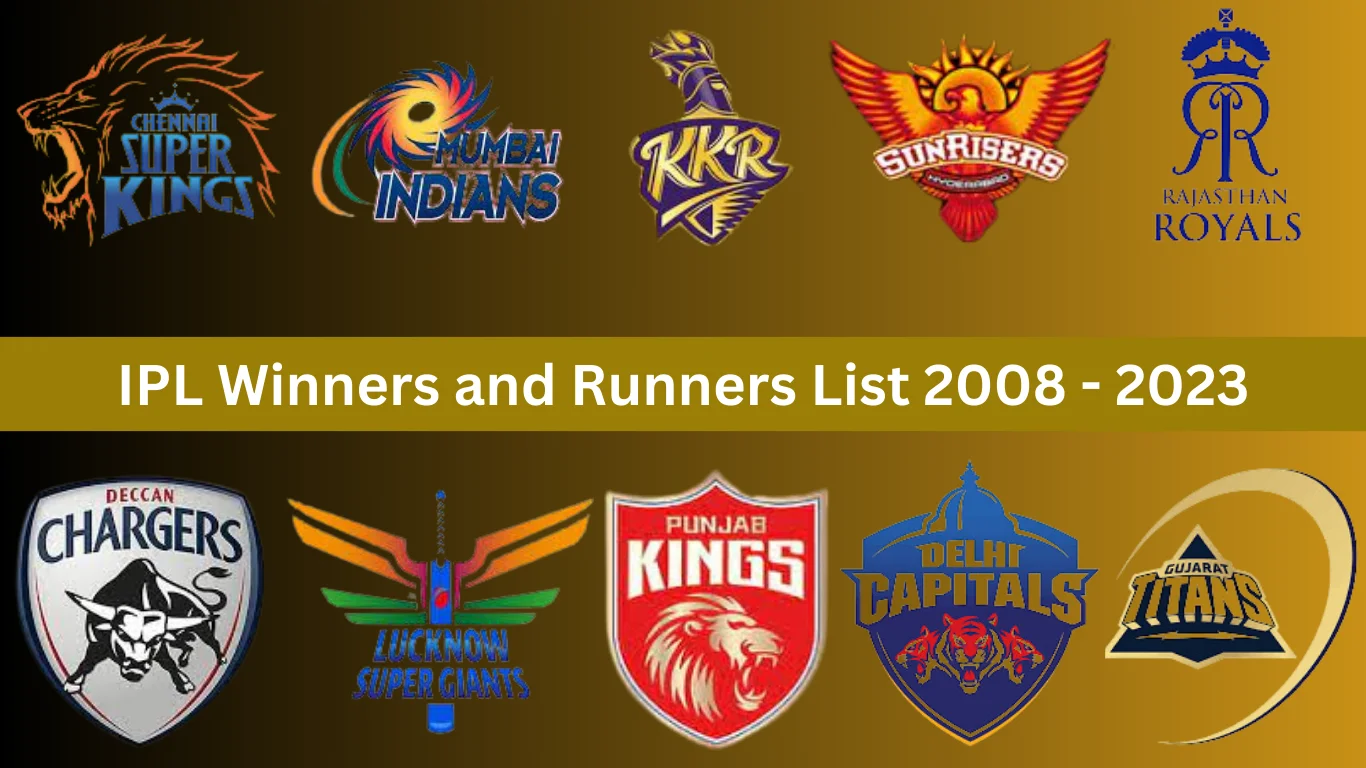 IPL Winners and Runners List